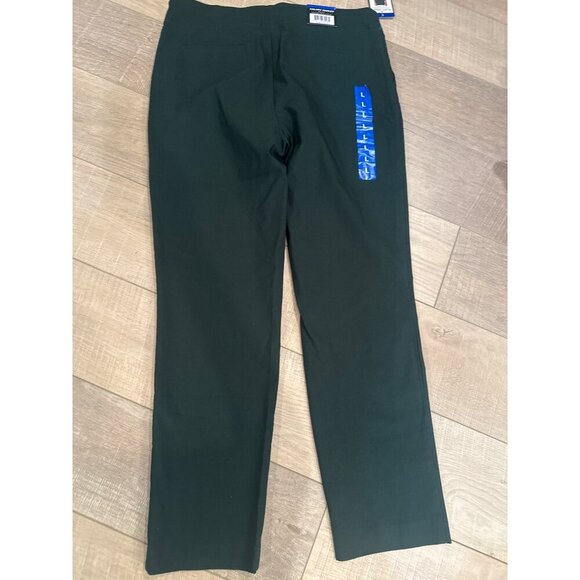 Hilary Radley Women's Stretch Slim Fit Trousers Dark Green With Pockets NEW LARG - Picture 11 of 11